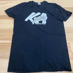 Kate’s Skating tee shirt Sz S black top